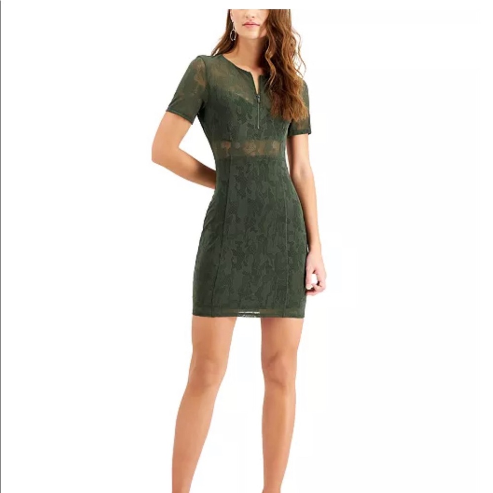 NWT Guess Size L cutout mesh mini dress